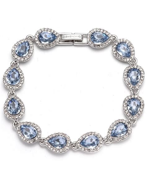 givenchy gold-tone and rose peach crystal flex bracelet|givenchy flex bracelet blue.